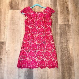 EUC Eliza J Berry Pink Lace Mini Dress